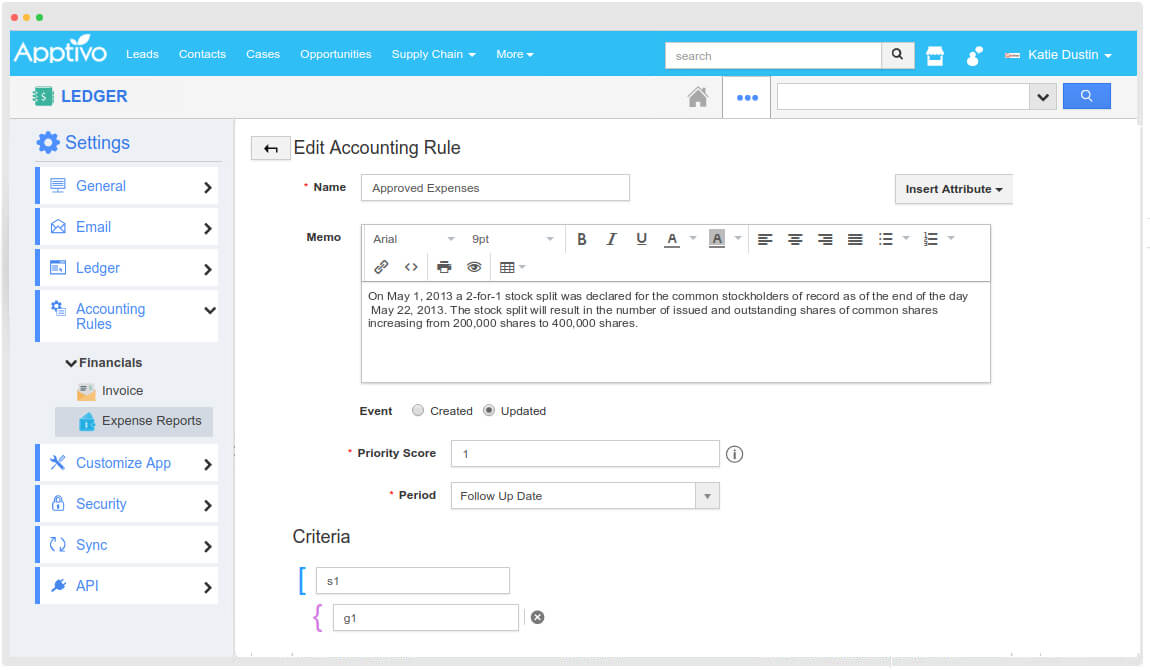 accounting rules