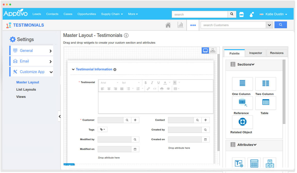 customizable layouts & views