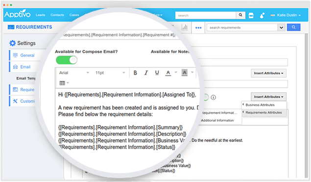 email templates requirements