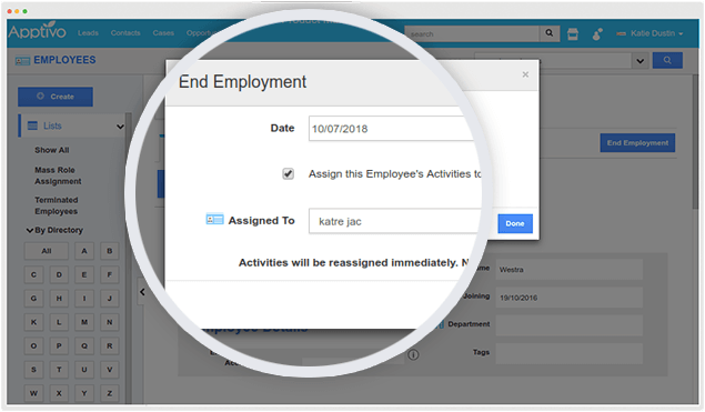 end employeement