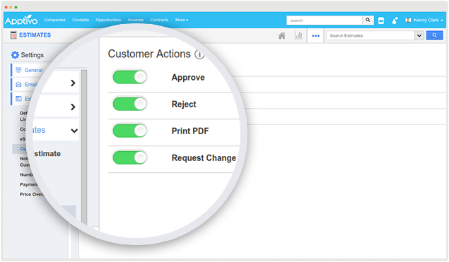 estimate customer actions