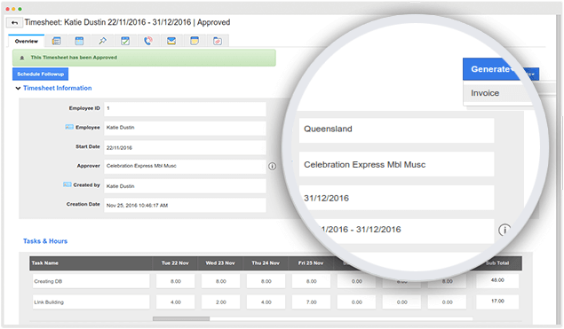 generate invoice bills