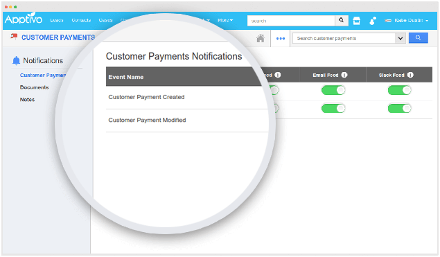 instant notification customer payment