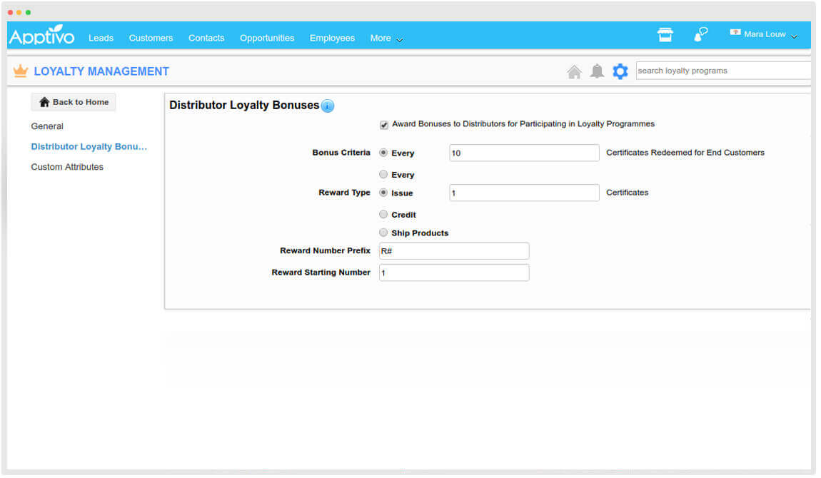 distributor loyalty bonuses