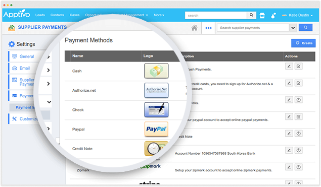 payment method supplier payment