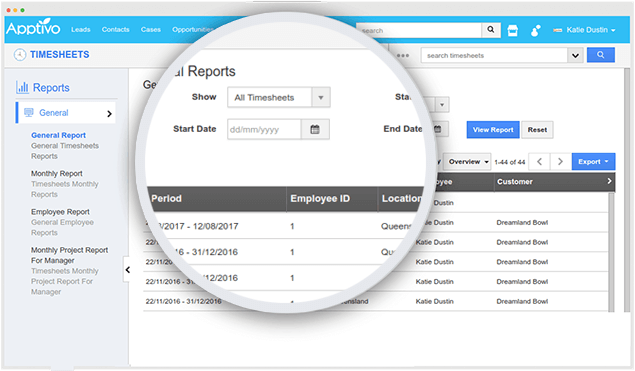 timesheet reports