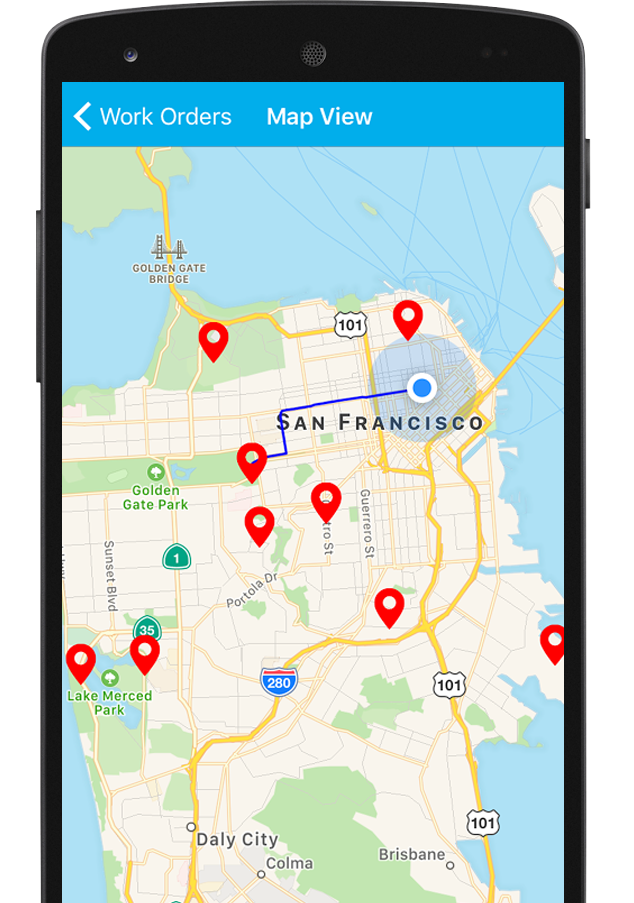 work orders map view