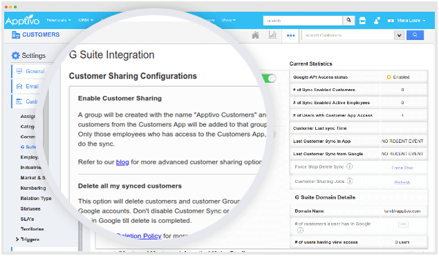 g suite customer sync